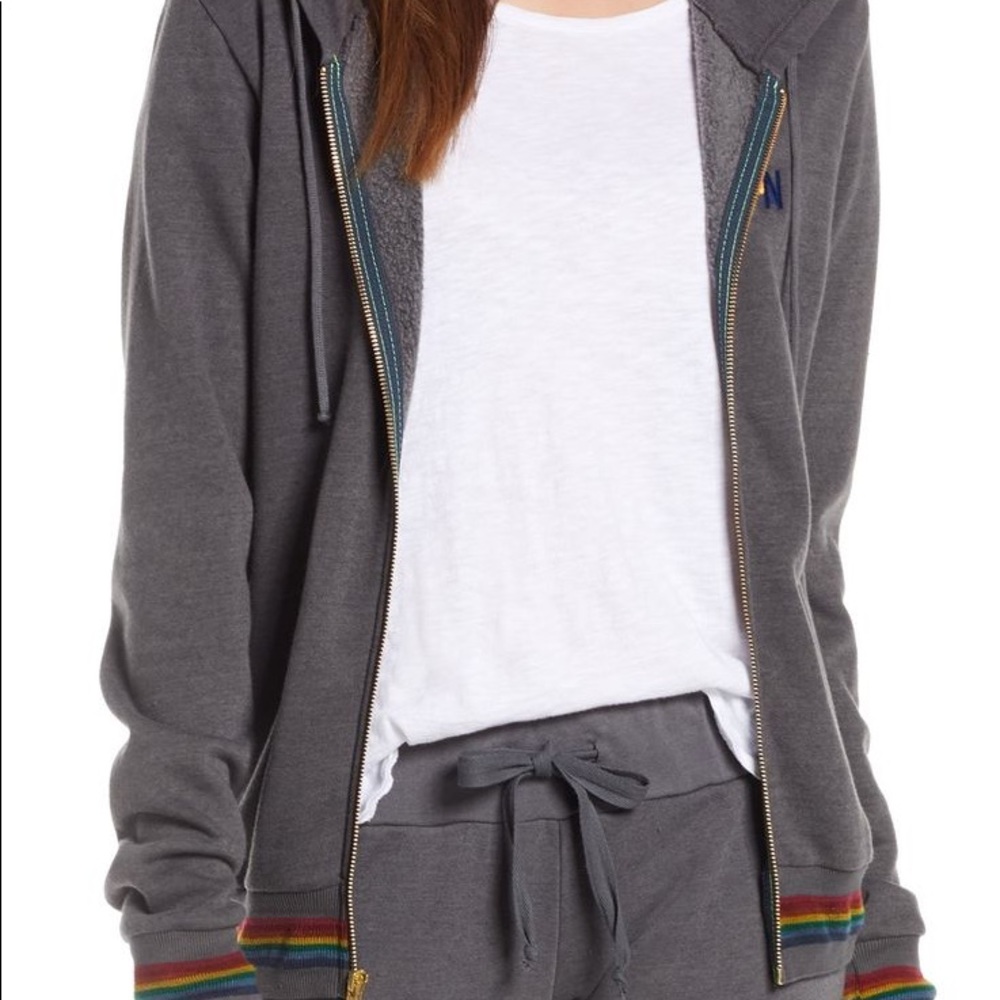 Soft zip up sweatshirt from Aviator Nation! Never worn but does not have tags.